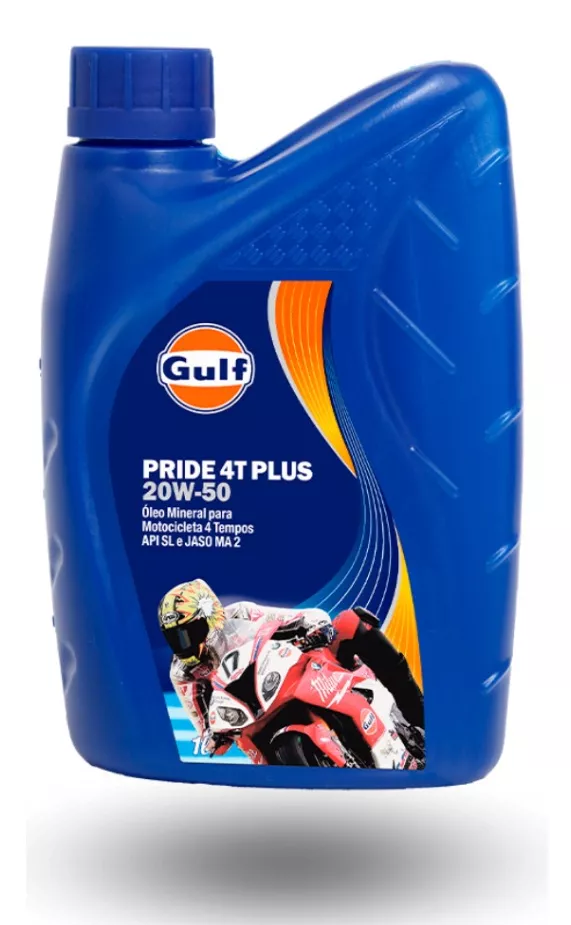 Óleo Gulf Pride 4T Plus Motocicleta 20W50 Mineral SL