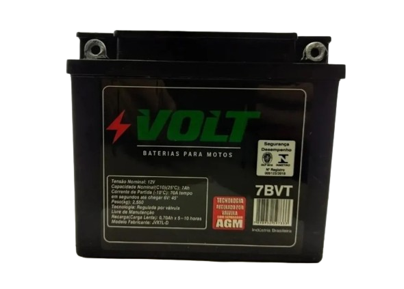 Bateria Volt 7bvt Moto Strada Cbx200 Cbx150 Neo 115 Nx350 Nx200 G76