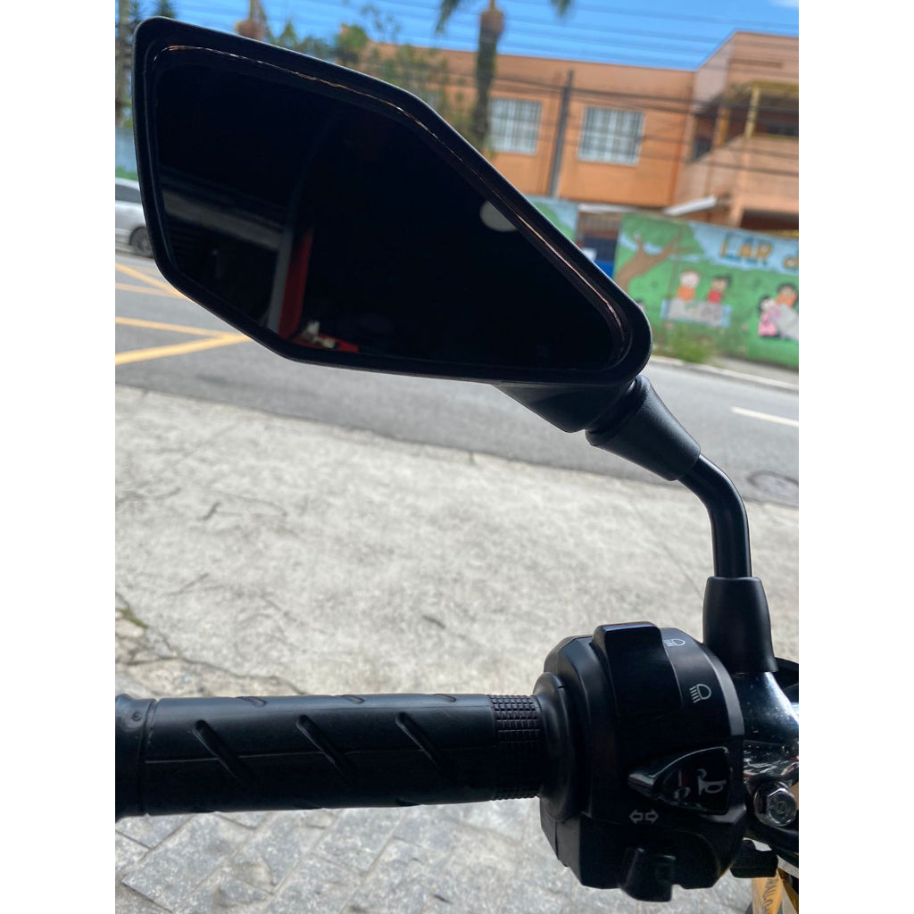 Par Retrovisor Kawasaki Z400 Haste Média Curta Rosca Honda RET-015 G76