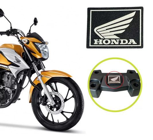 Adesivo Emblema Quadrado Aranha Painel Cadeado Mesa Logo Honda