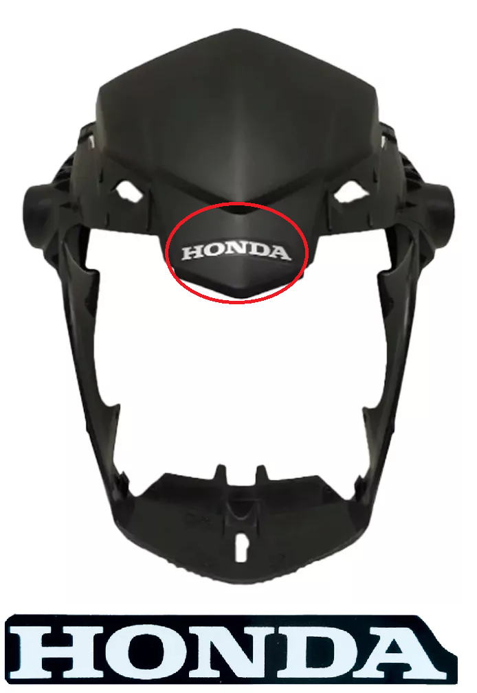 Adesivo Mascara Frontal Farol Rabeta Traseira Moto Honda 6,7cm