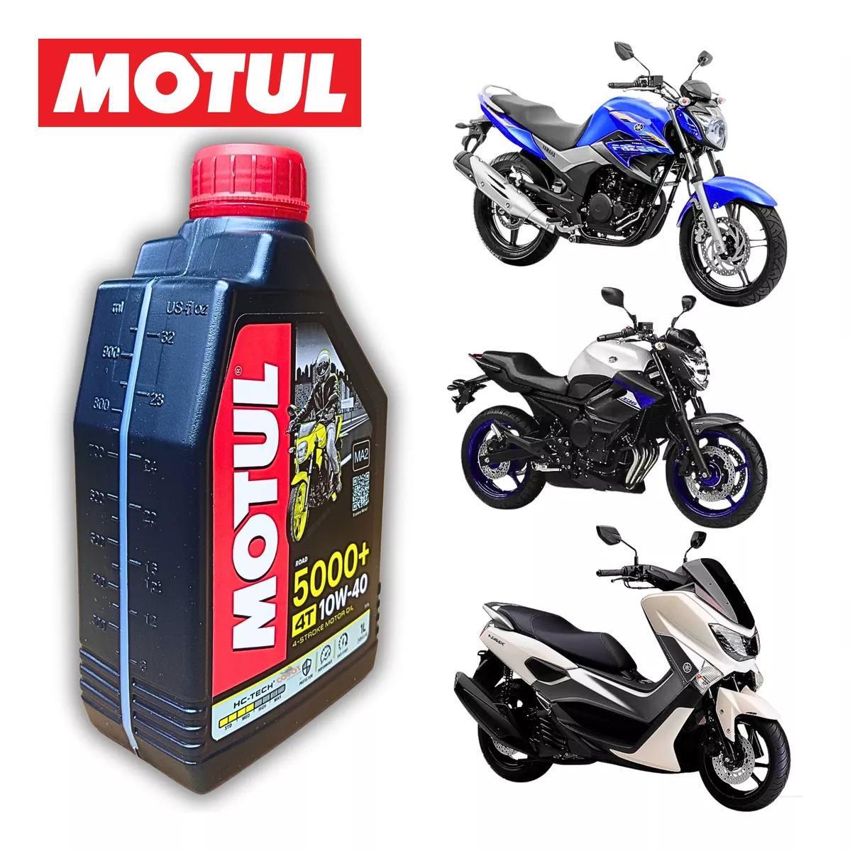 Óleo Motul 5000+ 4T 10W40 Semi Sintetico 1 Litro MT579