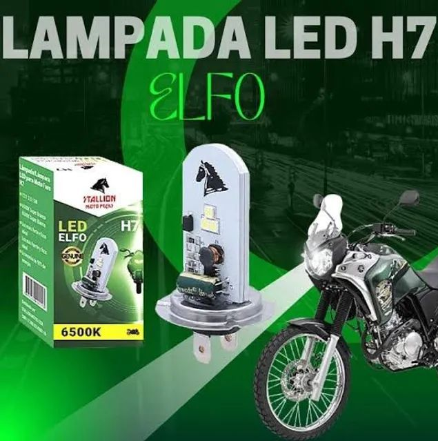 Lâmpada Led H7 Stallion Cbr Hornet Tdm Tenere Ninja Versys Bmw F800