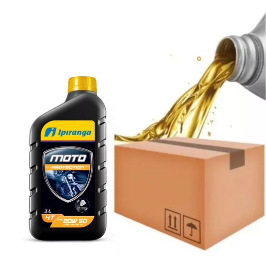 Caixa de Óleo Ipiranga Moto 20w50 4 Tempos Protection 24 litros