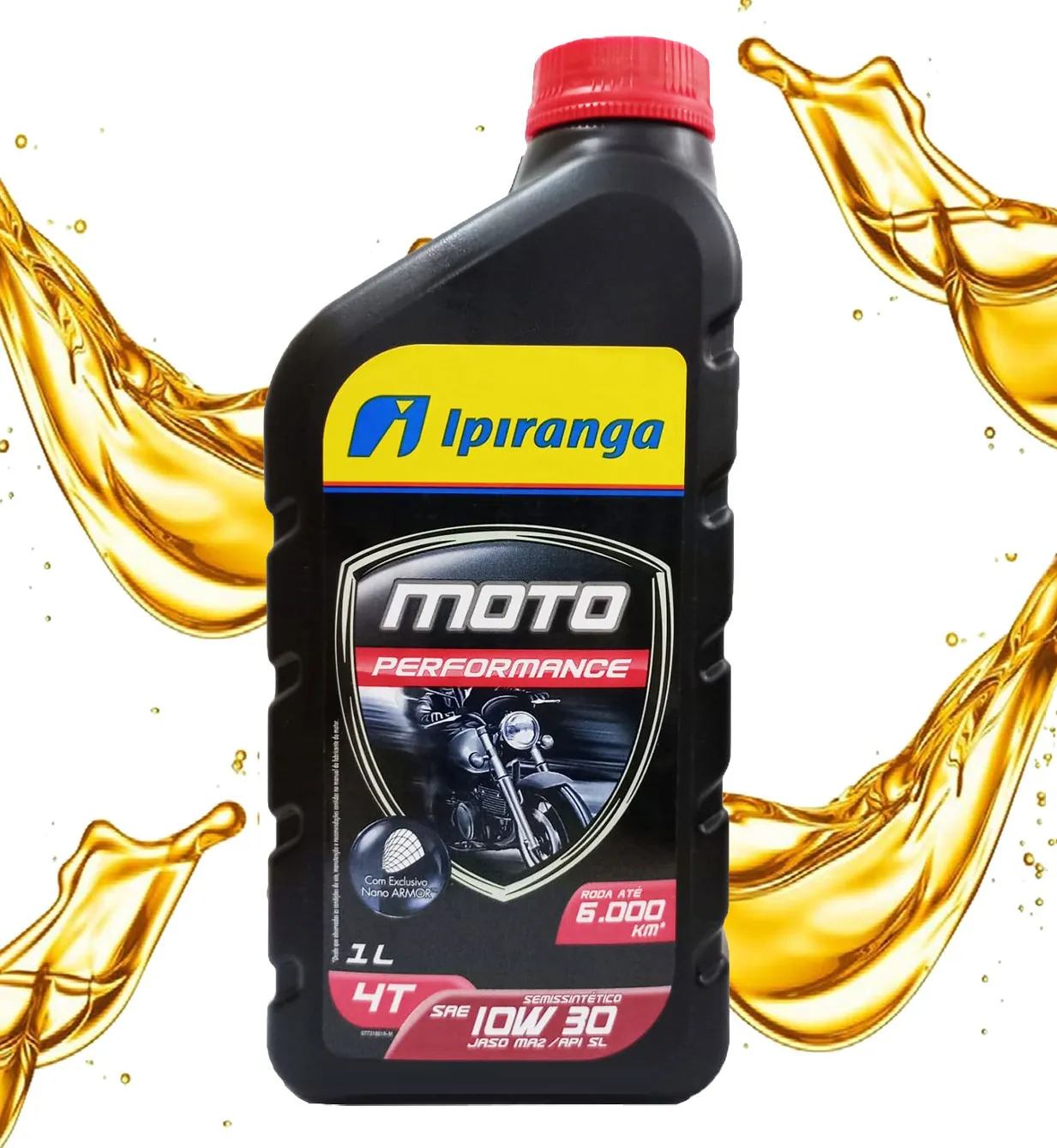 Óleo Ipiranga 10w30 Semissintético Moto Performance 4t 1 Litro