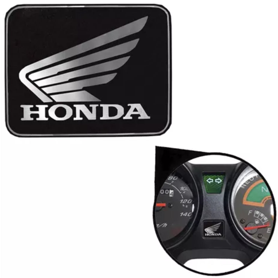 Adesivo Emblema Quadrado Aranha Painel Cadeado Mesa Logo Honda