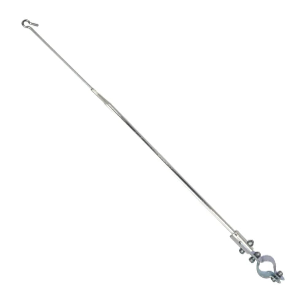 Antena Corta Pipa Fixa Zincada Moto Guidão Fixa C/ Abrançadeira Inox M2b