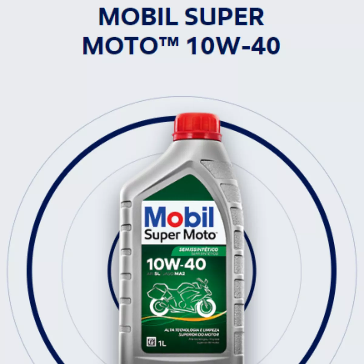 Oleo Mobil 10w40 Verde Mx Litro Mobil Super Moto Power Semi