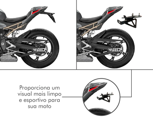 Eliminador Rabeta Suporte Placa Articulado Bmw S1000rr G76 Lançamento